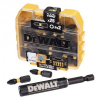 Dewalt DT70564T-QZ Set 25pc PZ2 Impact Screwdriver Bit Box & Magnetic Holder £11.99